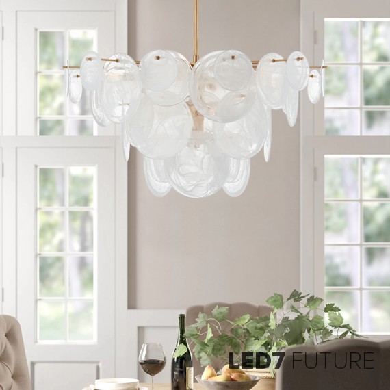 Loft Industry Modern - Shine Discs Chandelier V3